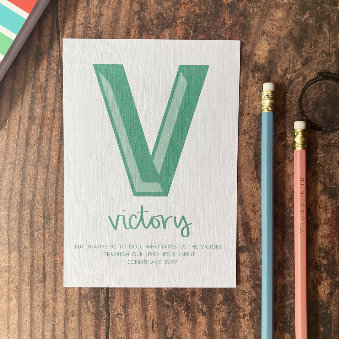 Letter V - A6 Bible Alphabet Print