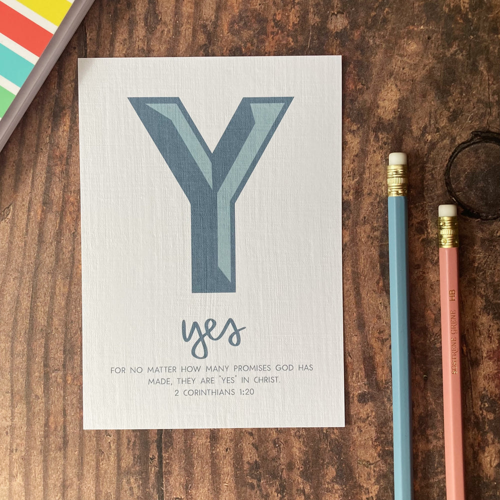 Letter Y - A6 Bible Alphabet Print