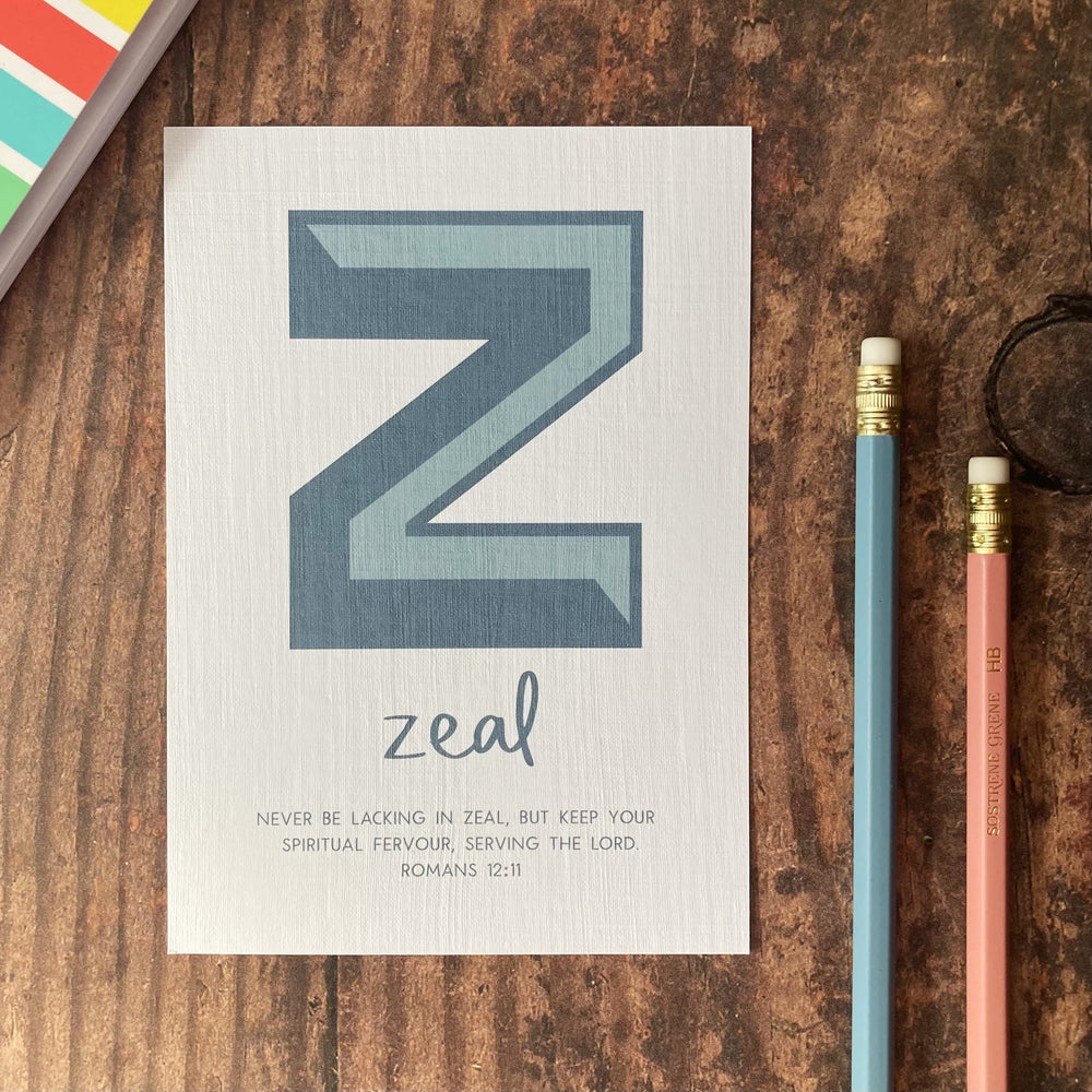 Letter Z - A6 Bible Alphabet Print