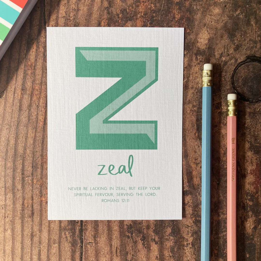 Letter Z - A6 Bible Alphabet Print