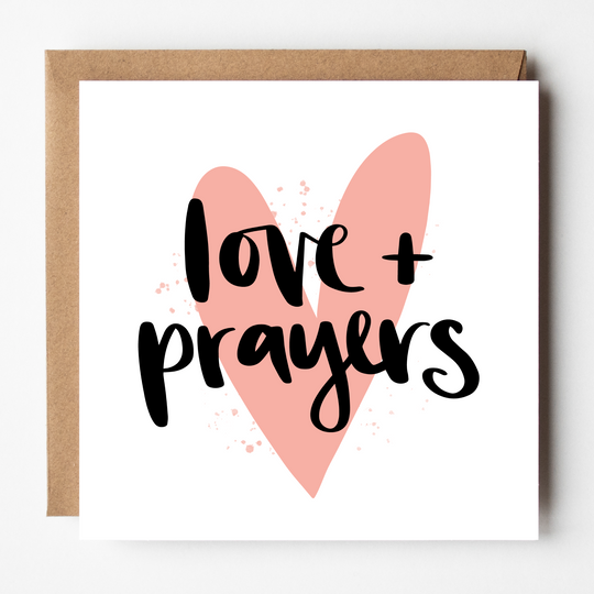 Love and Prayers Card