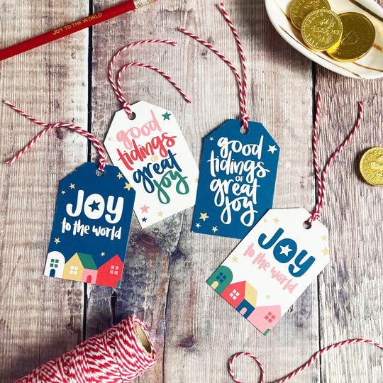 Christian Christmas Gift Tags - 12 or 24 Pack