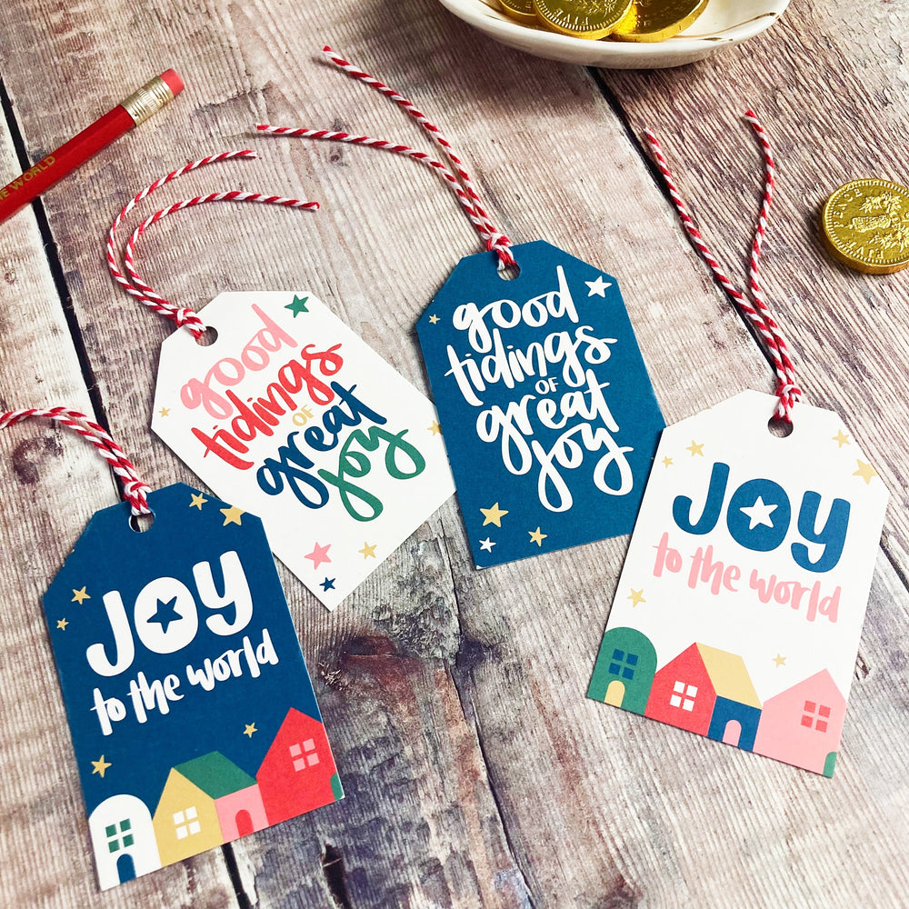 Christian Christmas Gift Tags - 12 or 24 Pack