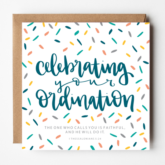 Ordination Greetings Card - 1 Thes 5:24