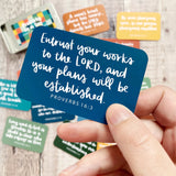 Proverbs in a Tin - 15 Hand-Lettered Scripture Cards