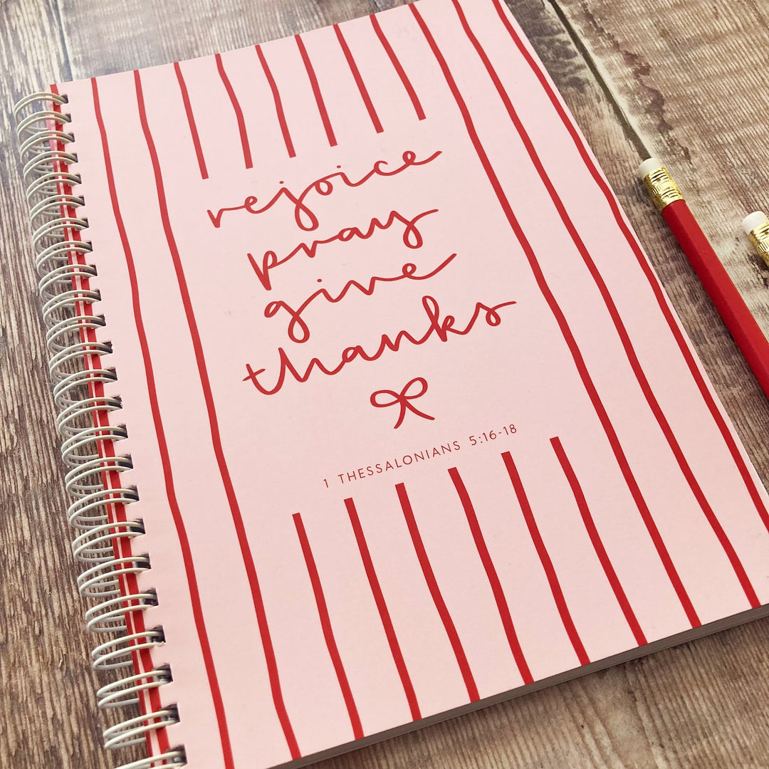Rejoice, Pray, Give Thanks A5 Devotional Journal