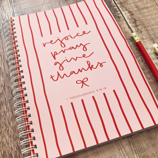 Rejoice, Pray, Give Thanks A5 Devotional Journal