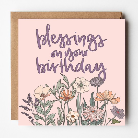 Blessings on Your Birthday Card