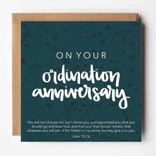 Ordination Anniversary Greetings Card
