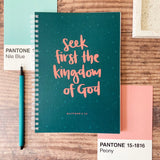 SECONDS SALE Seek First the Kingdom - Dotted Journal
