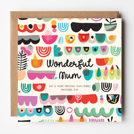 Wonderful Mum Card