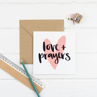 Love and Prayers Card