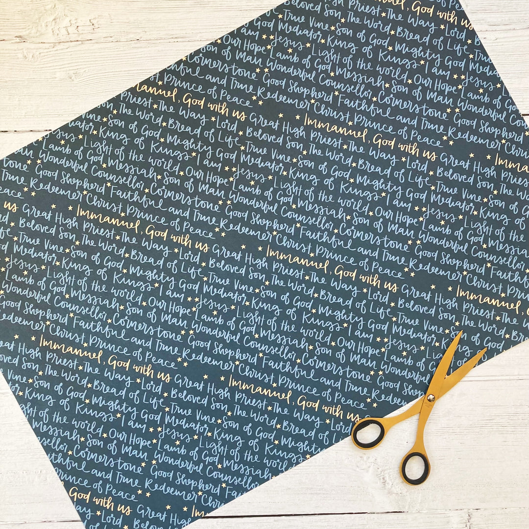 Names of Jesus Gift Wrap