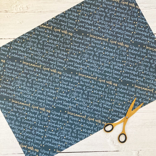 Names of Jesus Gift Wrap