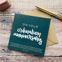 Ordination Anniversary Greetings Card