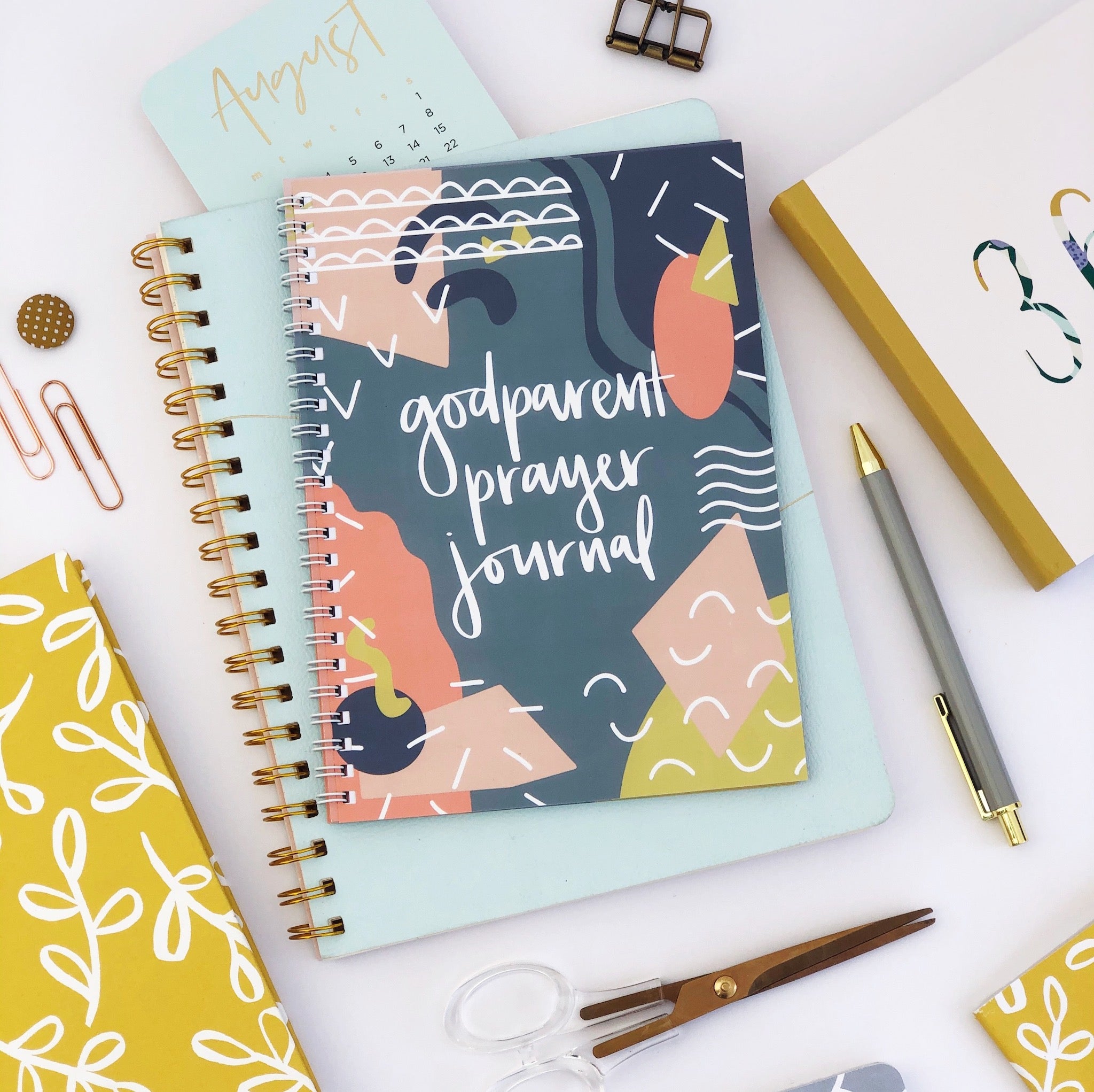 Godparent prayer journal - a prayer resource to pray for your godchild - front cover