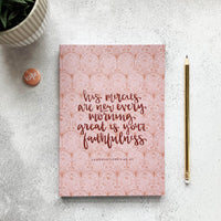 His Mercies are New A5 Devotional Notebook